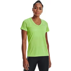 Women's Under Armour Tech™ Twist V-Neck Tee -Under Armor shop 2633463 Quirky Lime
