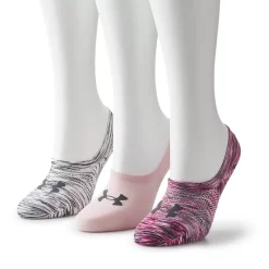 Women's Under Armour 3-pk. Ultra Low-Cut Liner Socks -Under Armor shop 2745185 Retro Pink