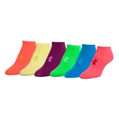 Women's Under Armour 6-pk. Training No-Show Socks -Under Armor shop 2859062 Brights