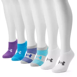 Women's Under Armour 6-pk. Training No-Show Socks -Under Armor shop 2859062 Caribbean