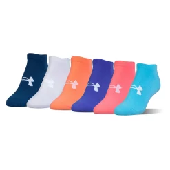 Women's Under Armour 6-pk. Training No-Show Socks -Under Armor shop 2859062 Island Blue