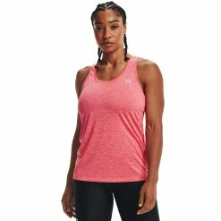 Women's Under Armour Tech Tank -Under Armor shop 2897117 Brilliance Pink White
