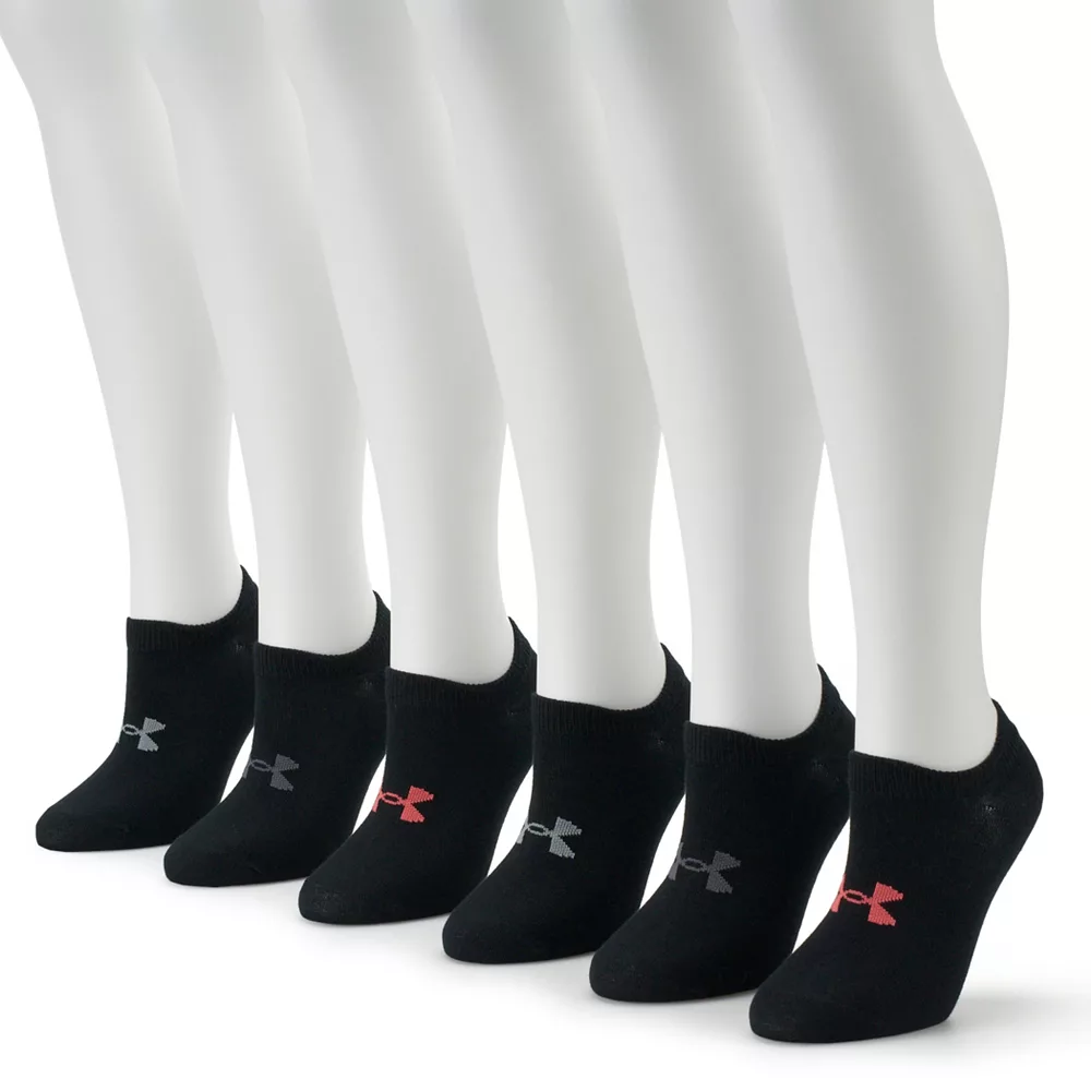 Women's Under Armour 6-Pack Essential No-Show Socks Women's Under Armour 6-Pack Essential No-Show Socks -Under Armor shop 3631558 Black Asst