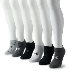 Women's Under Armour 6-Pack Essential No-Show Socks 6 Women's Under Armour 6-Pack Essential No-Show Socks -Under Armor shop 3631558 Halo Gray Leopard