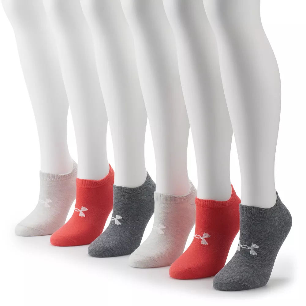 Women's Under Armour 6-Pack Essential No-Show Socks Women's Under Armour 6-Pack Essential No-Show Socks -Under Armor shop 3631558 Heather Pink