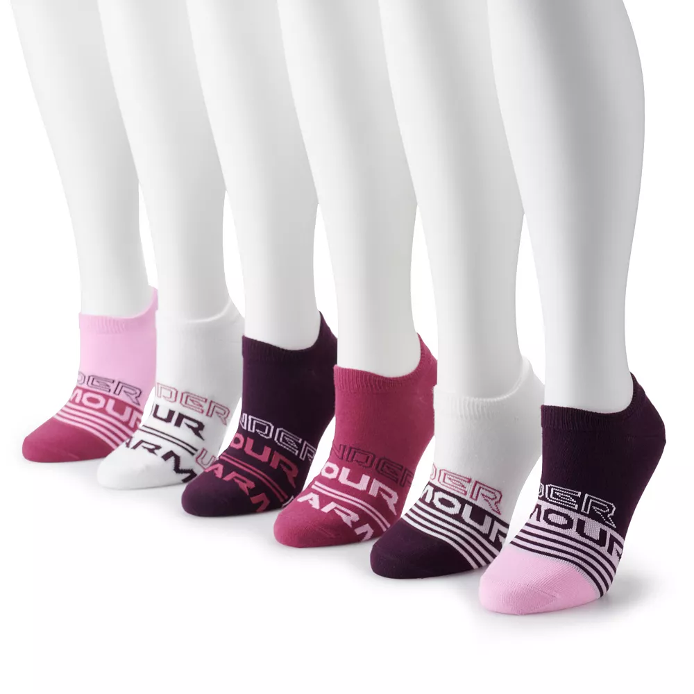 Women's Under Armour 6-Pack Essential No-Show Socks Women's Under Armour 6-Pack Essential No-Show Socks -Under Armor shop 3631558 Pink Quartz