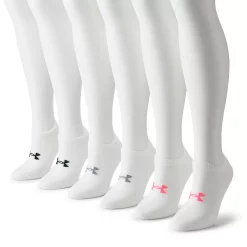 Women's Under Armour 6-Pack Essential No-Show Socks