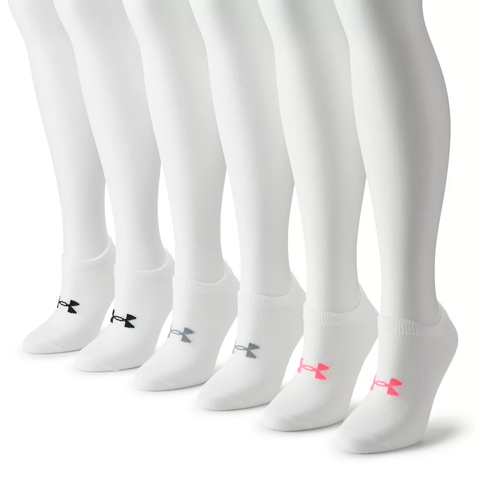 Women's Under Armour 6-Pack Essential No-Show Socks Women's Under Armour 6-Pack Essential No-Show Socks -Under Armor shop 3631558 White