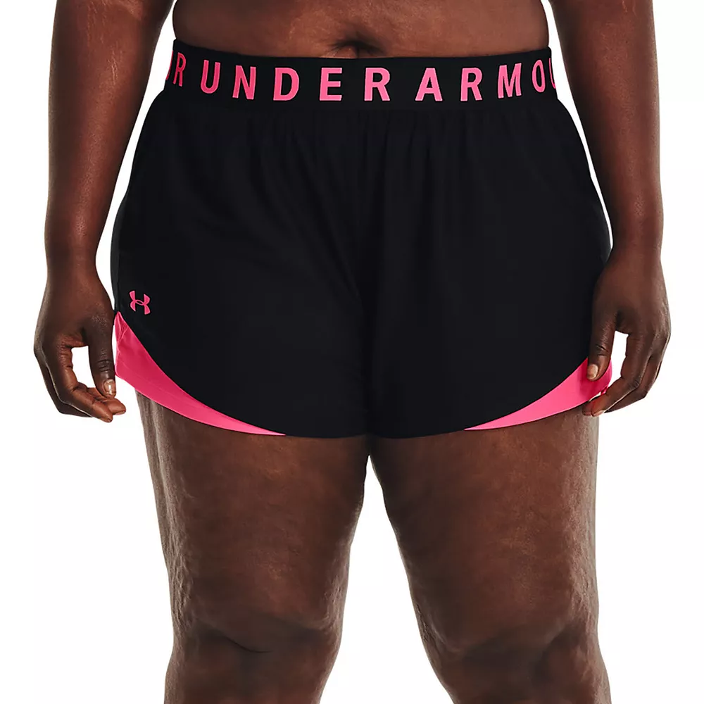Plus Size Under Armour Play Up 3.0 Shorts Plus Size Under Armour Play Up 3.0 Shorts -Under Armor shop 3974814 Black Cerise