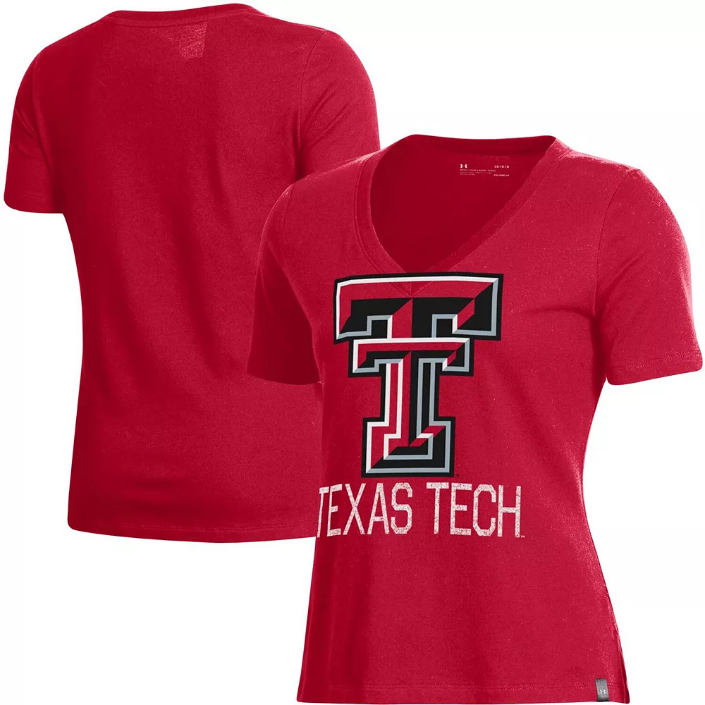 Women's Under Armour Red Texas Tech Red Raiders Logo Performance V-Neck T-Shirt Women's Under Armour Red Texas Tech Red Raiders Logo Performance V-Neck T-Shirt -Under Armor shop 4026125 ALT
