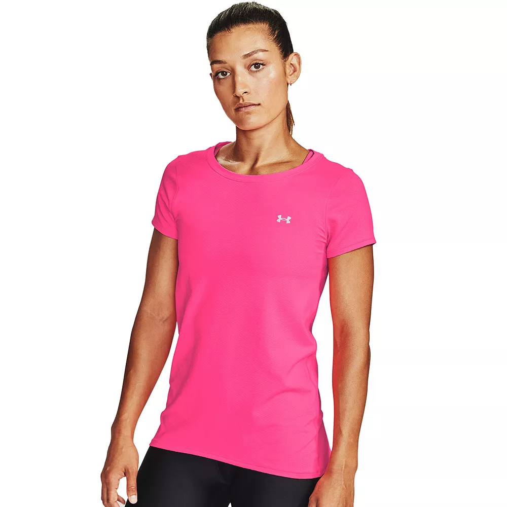 Women's Under Armour HeatGear® Crewneck Tee Women's Under Armour HeatGear® Crewneck Tee -Under Armor shop 4246032 Cerise
