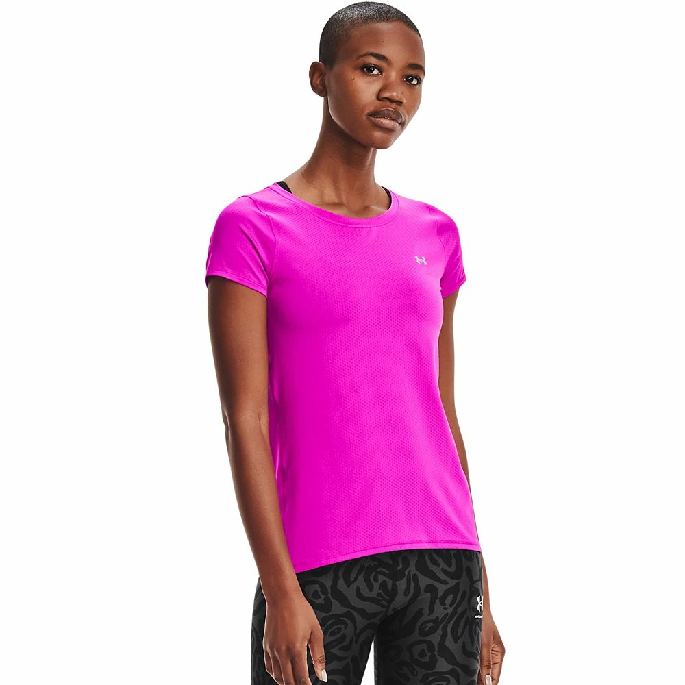 Women's Under Armour HeatGear® Crewneck Tee Women's Under Armour HeatGear® Crewneck Tee -Under Armor shop 4246032 Meteor Pink