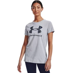 Women's Under Armour Graphic Tee -Under Armor shop 4246163 020 Mod Gray Lite Hthr