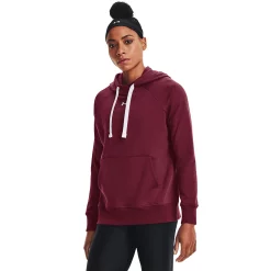 Women's Under Armour Rival Fleece Hoodie -Under Armor shop 4246168 League Red