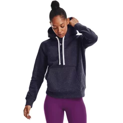 Women's Under Armour Rival Fleece Hoodie -Under Armor shop 4246168 Tempered Steel