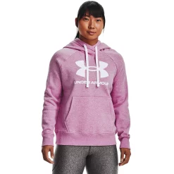 Women's Under Armour Rival Fleece Logo Hoodie -Under Armor shop 4246170 Jellyfish Medium