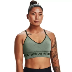 Under Armour Seamless Low-Impact Sports Bra -Under Armor shop 4246206 Silica Green
