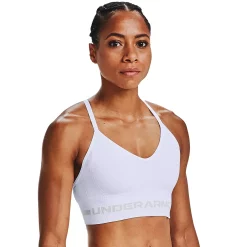 Under Armour Seamless Low-Impact Sports Bra -Under Armor shop 4246206 White