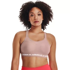 Under Armour High Crossback Sports Bra -Under Armor shop 4261056 Dash Pink