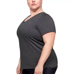 Plus Size Under Armour Tech V-Neck Tee -Under Armor shop 4261934 ALT2