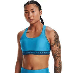 Under Armour Crossback 2.0 Medium-Impact Sports Bra -Under Armor shop 4422552 Capri
