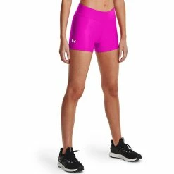 Women's Under Armour HeatGear® Midrise Shorty Shorts -Under Armor shop 4550817 Meteor Pink