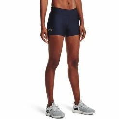 Women's Under Armour HeatGear® Midrise Shorty Shorts -Under Armor shop 4550817 Midnight Navy