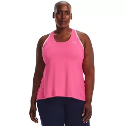 Plus Size Under Armour Knockout Tank -Under Armor shop 4551910 Pink Punk