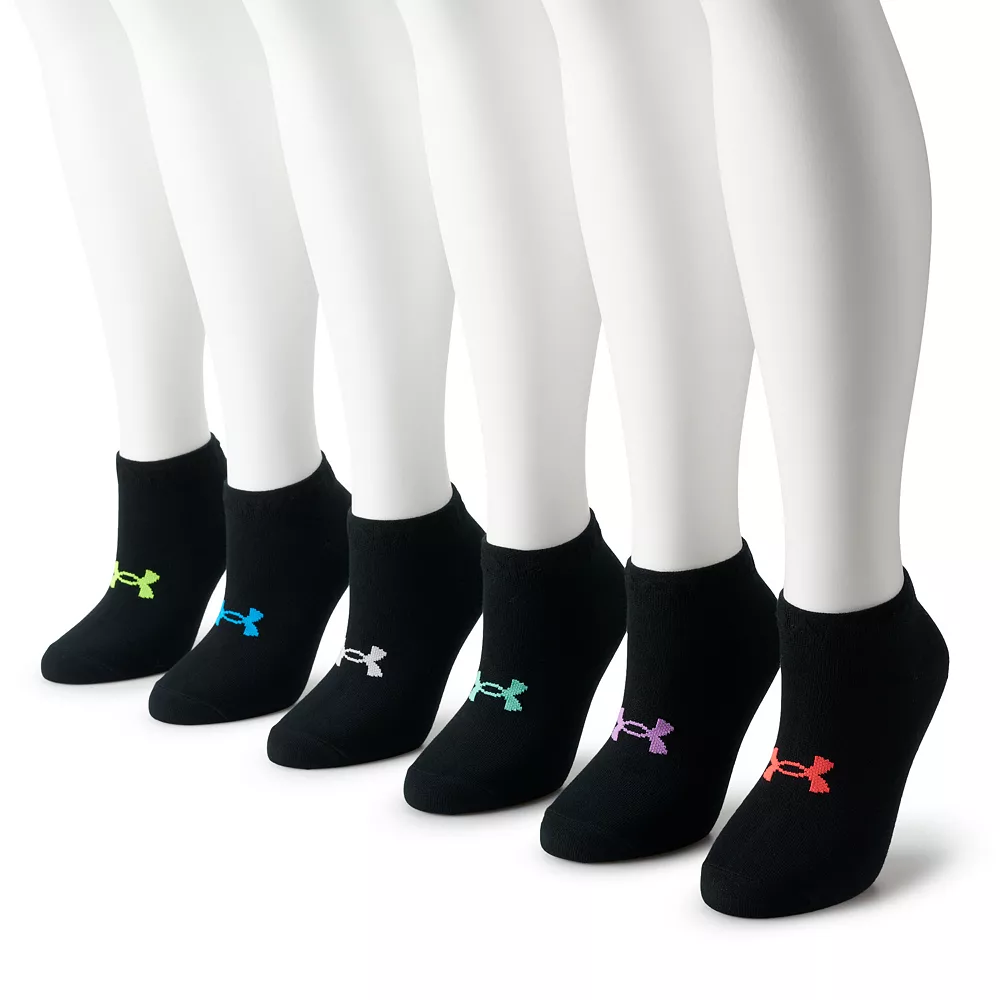 Women's Under Armour 6-Pack Essential Low Cut Socks Women's Under Armour 6-Pack Essential Low Cut Socks -Under Armor shop 4999066 Black