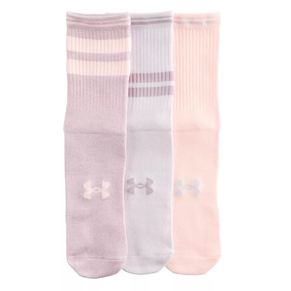 Women's Under Armour 3-Pack Essential Crew Socks Women's Under Armour 3-Pack Essential Crew Socks -Under Armor shop 5003780 ALT2