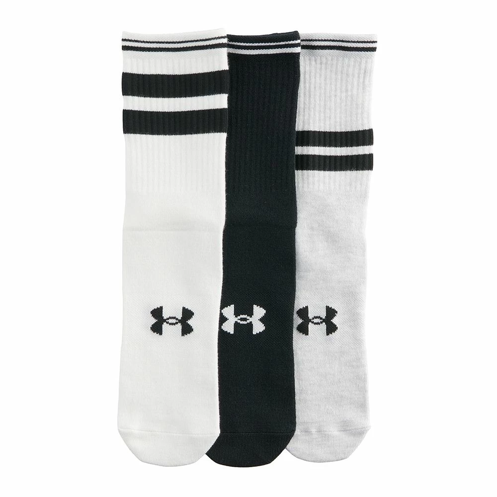 Women's Under Armour 3-Pack Essential Crew Socks Women's Under Armour 3-Pack Essential Crew Socks -Under Armor shop 5003780 ALT3