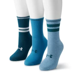 Women's Under Armour 3-Pack Essential Crew Socks 2 Women's Under Armour 3-Pack Essential Crew Socks -Under Armor shop 5003780 Blue Note