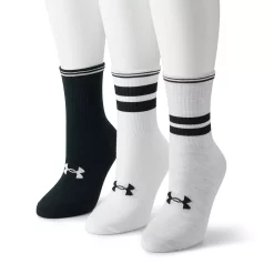 Women's Under Armour 3-Pack Essential Crew Socks
