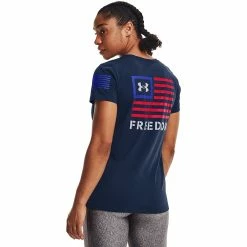 Women's Under Armour Freedom Veterans Day Banner Crewneck Tee -Under Armor shop 5011932 ALT