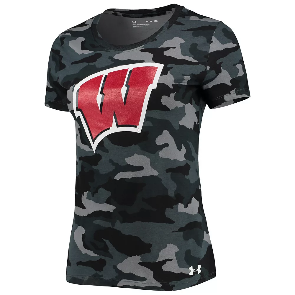 Women's Under Armour Camo Wisconsin Badgers T-Shirt Women's Under Armour Camo Wisconsin Badgers T-Shirt -Under Armor shop 5099576 ALT2
