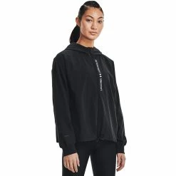 Women's Under Armour UA Storm Woven Full-Zip Jacket -Under Armor shop 5175908 Black