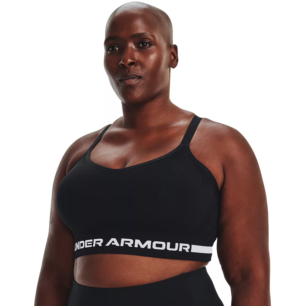 Plus Size Under Armour Seamless Low-Impact Longline Sports Bra Plus Size Under Armour Seamless Low-Impact Longline Sports Bra -Under Armor shop 5176827 Black