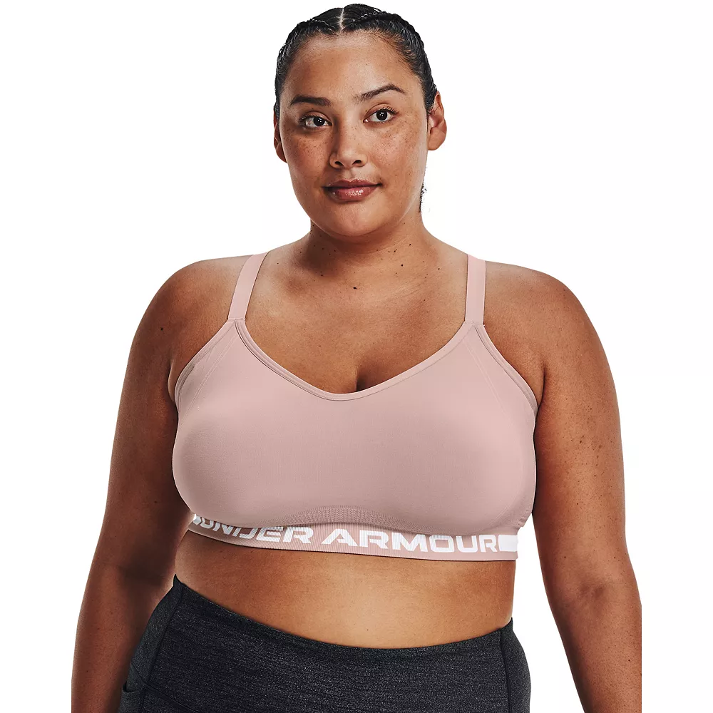 Plus Size Under Armour Seamless Low-Impact Longline Sports Bra Plus Size Under Armour Seamless Low-Impact Longline Sports Bra -Under Armor shop 5176827 Dash Pink