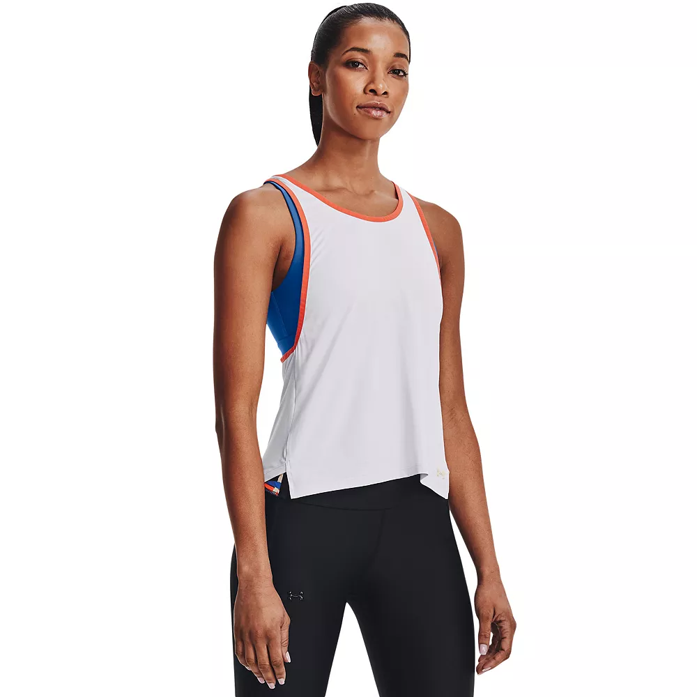 Women's Under Armour Knockout 2-in-1 Tank Women's Under Armour Knockout 2-in-1 Tank -Under Armor shop 5178038 White Victory Blue