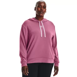 Plus Size Under Armour Rival French-Terry Fleece Hoodie 2 Plus Size Under Armour Rival French-Terry Fleece Hoodie -Under Armor shop 5191313 Pace Pink