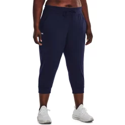 Plus Size Under Armour HeatGear® No-Slip Waistband Capris 2 Plus Size Under Armour HeatGear® No-Slip Waistband Capris -Under Armor shop 5191340 Midnight Navy