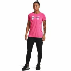 Women's Under Armour Tech™ Twist Script Logo Tee -Under Armor shop 5192241 ALT2