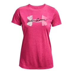 Women's Under Armour Tech™ Twist Script Logo Tee -Under Armor shop 5192241 ALT4