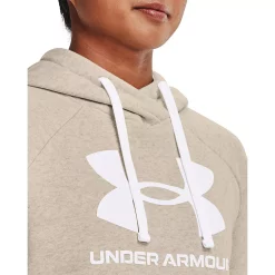 Women's Under Armour Rival Fleece Short Sleeve Hoodie -Under Armor shop 5195217 ALT3