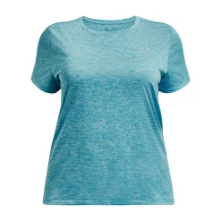 Women's Plus Size Under Armour Tech™ Twist Tee -Under Armor shop 5225560 Glacier Blue Wham