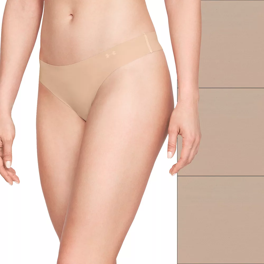 Women's Under Armour 3-pack Pure Stretch Thong Panty Women's Under Armour 3-pack Pure Stretch Thong Panty -Under Armor shop 5243961 Beige