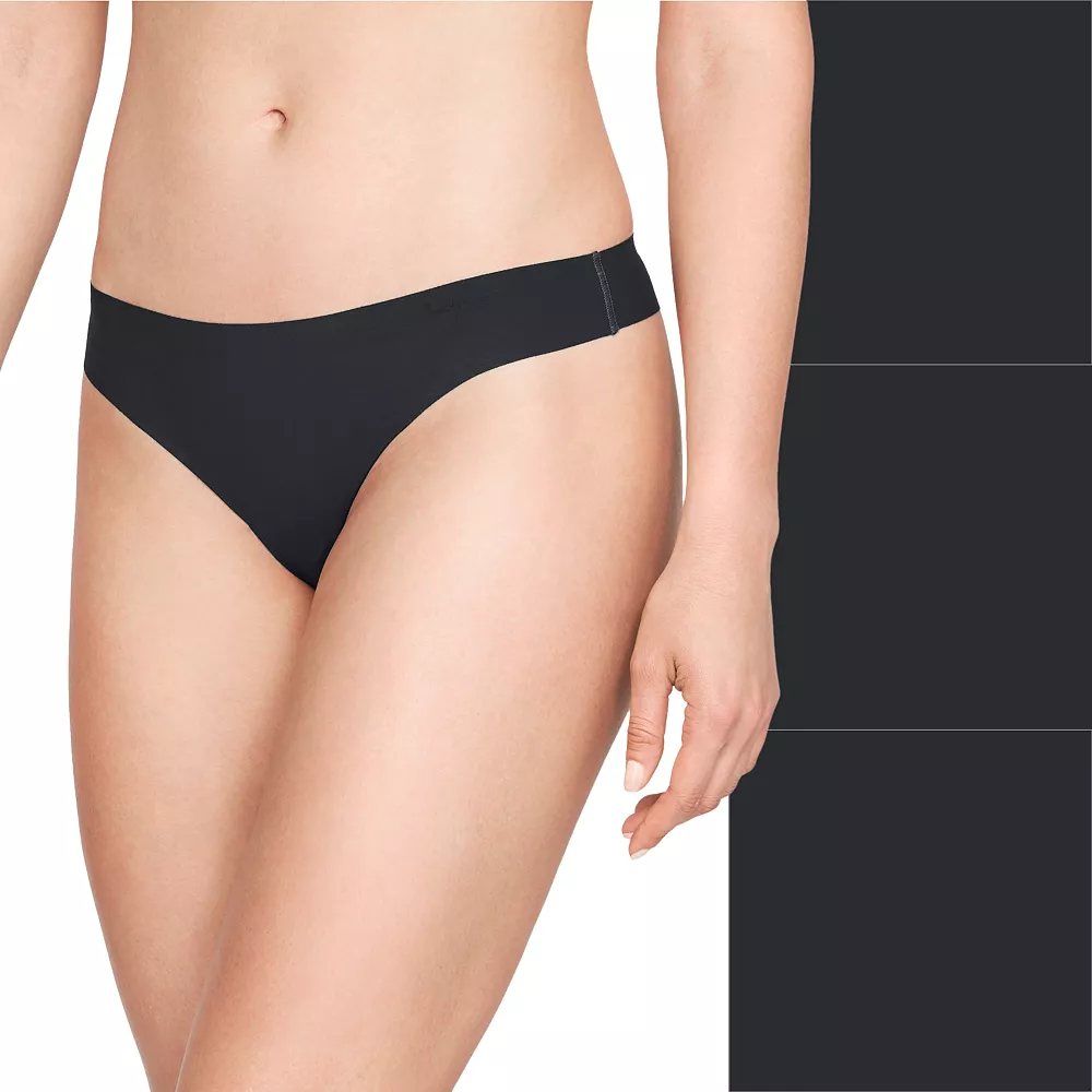 Women's Under Armour 3-pack Pure Stretch Thong Panty Women's Under Armour 3-pack Pure Stretch Thong Panty -Under Armor shop 5243961 Black