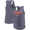 Women's Under Armour Navy Auburn Tigers Tri-Blend Performance Tank Top