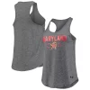 Women's Under Armour Heathered Charcoal Maryland Terrapins Tri-Blend Performance Tank Top