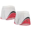 Women's Under Armour White/Red Maryland Terrapins Mesh Shorts